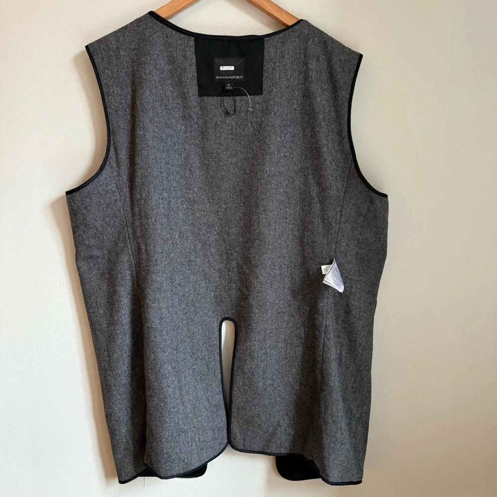 Banana Republic Wool Blend Liner Vest XL Jacket Insert 71% Wool